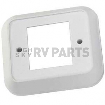 JR Products Switch Plate Cover 2 Rocker Opening, White-1