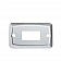 RV Designer Multi Purpose Switch Faceplate, Single Switch Opening, White