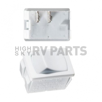 RV Designer Multi Purpose Switch, On/Off SPST, 5-10 Amp, White S435-3