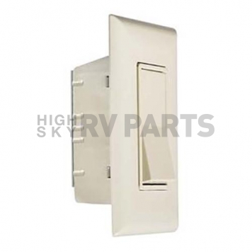 RV Designer Self Contained Contemporary Switch With Cover-Plate 125 V - Ivory S843-1