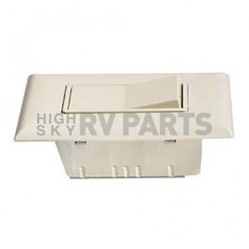 RV Designer Self Contained Contemporary Switch With Cover-Plate 125 V - Ivory S843-2