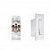 RV Designer Self Contained Contemporary Switch, With Cover-Plate 125 V, White S841