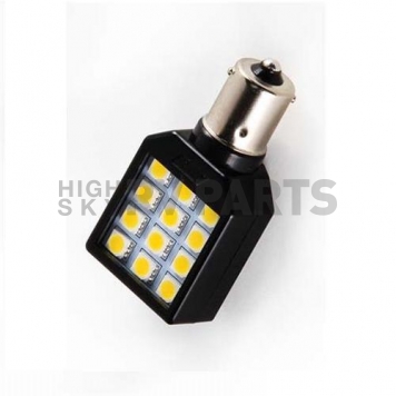 Camco Light Bulb - 12 LED White Clear Lens Single Swivel Black 1.9 Watts - 54602-3