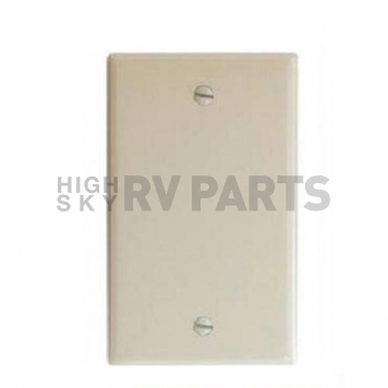 Diamond Group Switch Plate Cover, No Openings Ivory Screw-On Mounting-2