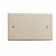 Diamond Group Switch Plate Cover, No Openings Ivory Screw-On Mounting