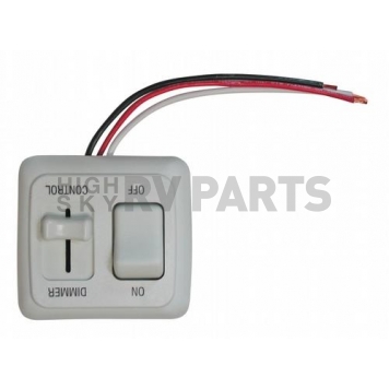 Diamond Group Dimmer/On-Off Rocker Switch Assembly with Bezel - White-2