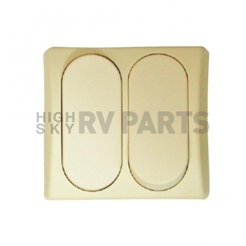 Diamond Group Double Designer Wall Plate - Ivory-2