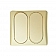Diamond Group Double Designer Wall Plate - Ivory