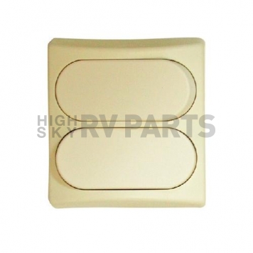 Diamond Group Double Designer Wall Plate - Ivory-3