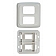 Diamond Group Double Switch Plate Cover - Biscuit