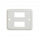 Diamond Group Double Switch Plate Cover - Ivory 1/card