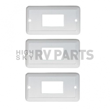 Diamond Group Face Plate for Slide-Out and Waterproof Switch - White 3/pack-1
