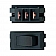 Diamond Group On/Off Interior Light Switch, 2-Way Lighting SPST - Black 1/card DG26UVP