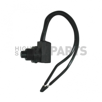 Diamond Group On/Off Push Button Switch With 4 inch Lead - Black 1 Per Card - DG52452VP-3