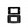 Diamond Group Single Base and Plate Contour Wall Plate Assembly - Black 1/card