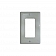 Diamond Group Square Switch Plate Decor Cover, White