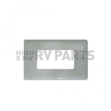 Diamond Group Square Switch Plate Decor Cover, White-3