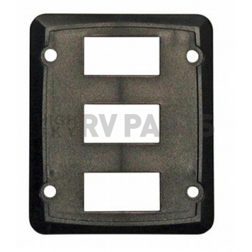 Diamond Group Triple Switch Plate Cover - Black 3/card-3