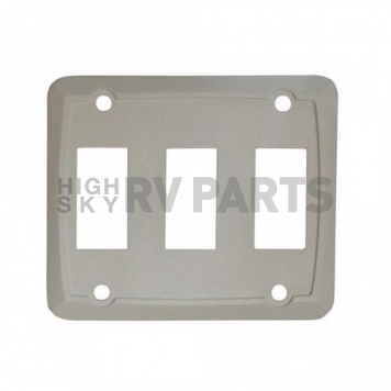 Diamond Group Triple Switch Plate Cover - White 1/card-2
