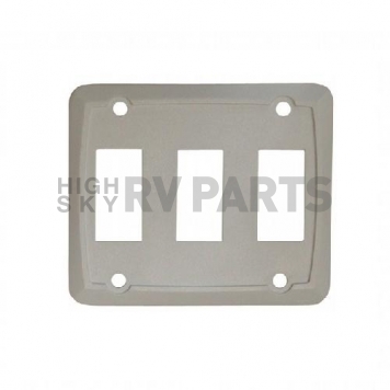 Diamond Group Triple Switch Plate Cover - White 3/card-2