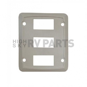 Diamond Group Triple Switch Plate Cover - White 3/card-3