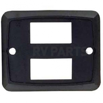JR Products Double Switch Plate Cover - Black 1/pkg-3