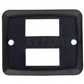 JR Products Double Switch Plate Cover - Black 1/pkg-1