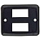 JR Products Double Switch Plate Cover - Black 1/pkg