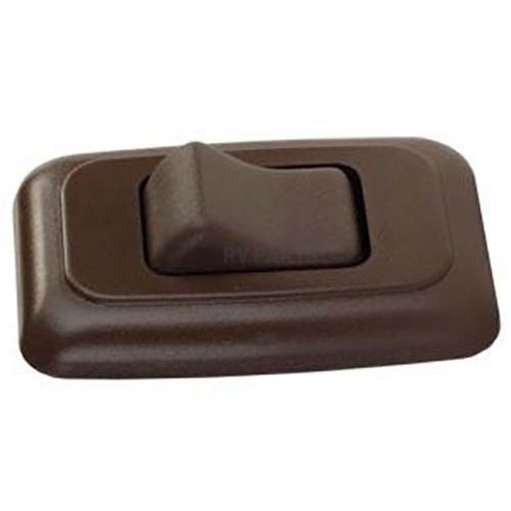 JR Products 12135 Brown Single On/Off Switch with Plate