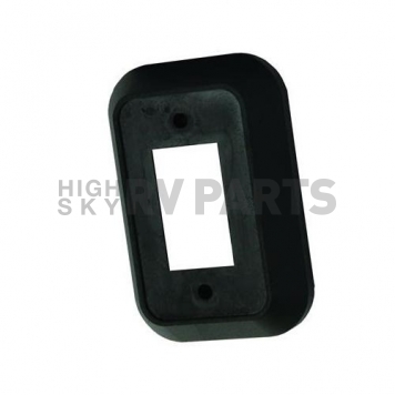 JR Products Single Switch Plate Cover - Black 1/pkg-2