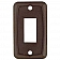 JR Products Single Switch Plate Cover - Brown 1/pkg