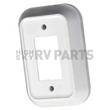 JR Products Single Switch Plate Cover - White 1/pkg-2