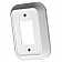 JR Products Single Switch Plate Cover - White 1/pkg