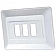 JR Products Triple Switch Base With Face Plate - White