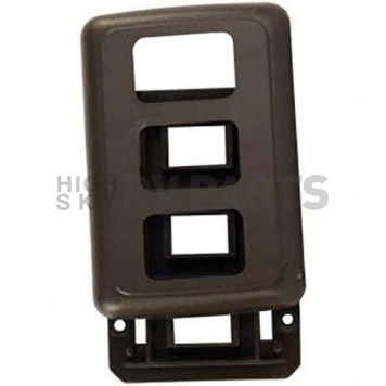 JR Products Triple Switch Plate Cover With Switch Base - Brown-3