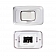 RV Designer Multi Purpose Contoured Wall Switch, SPST - White Single - S531