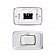RV Designer Multi Purpose Contoured Wall Switch, SPST - White Single - S531