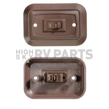RV Designer Multi Purpose Switch - Countour On /Off SPST Brown - S651-1