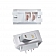 RV Designer Multi Purpose Switch With Gold Text, 10 Amp - SPST Single White - S265