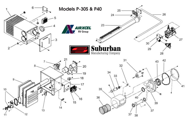 Suburban Furnace Parts Diagram