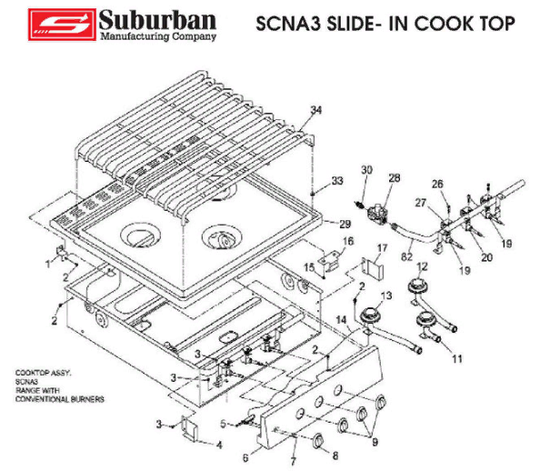 Suburban Nt-30sp Parts Diagram