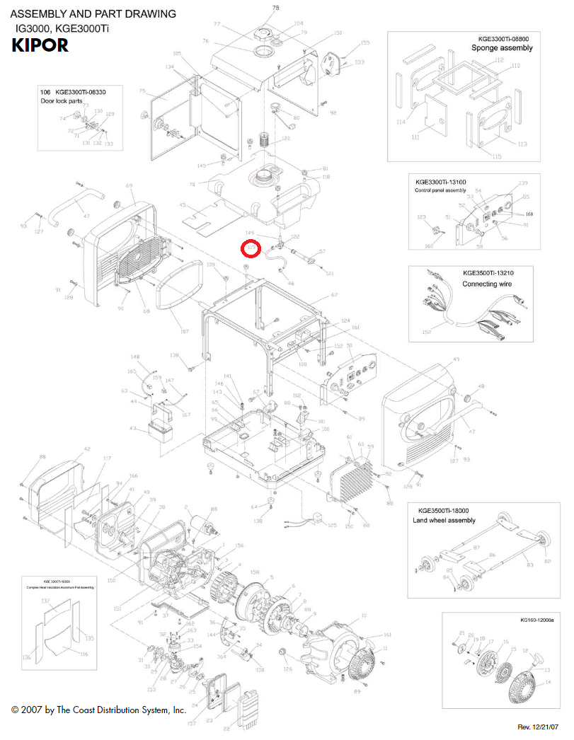 Kipor Kge 3500 Ti Parts Diagram Kge2000ti