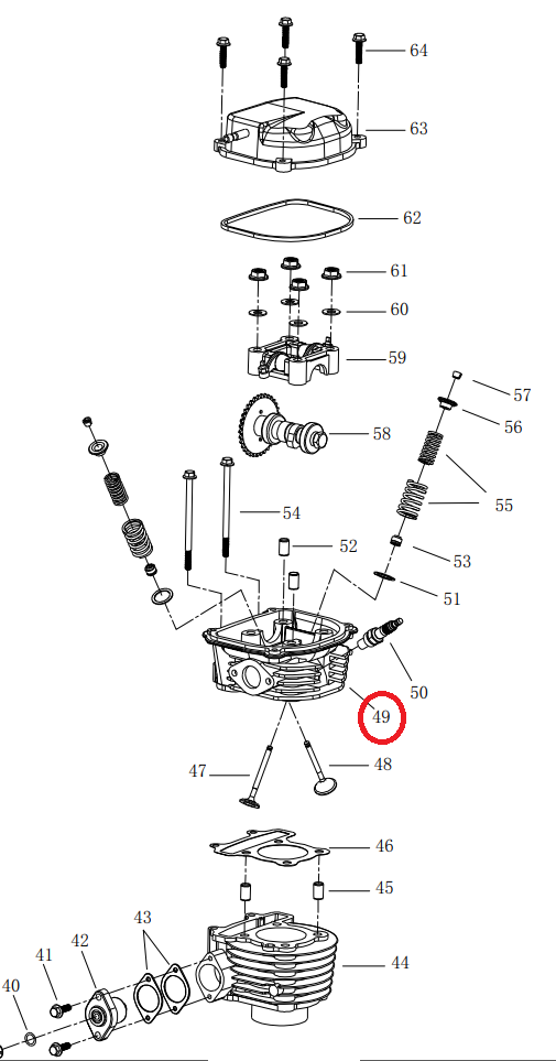 Powerhouse Generator Cylinder Head 69684