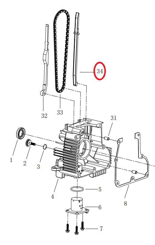 Powerhouse Generator Timing Chain Guide 69701