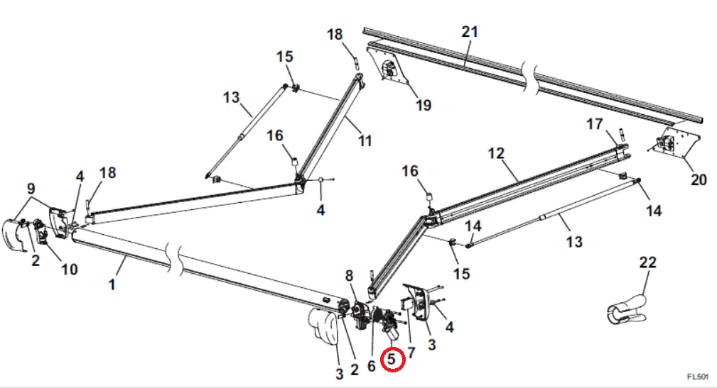 Carefree RV Awning Motor - R001784 | highskyrvparts.com