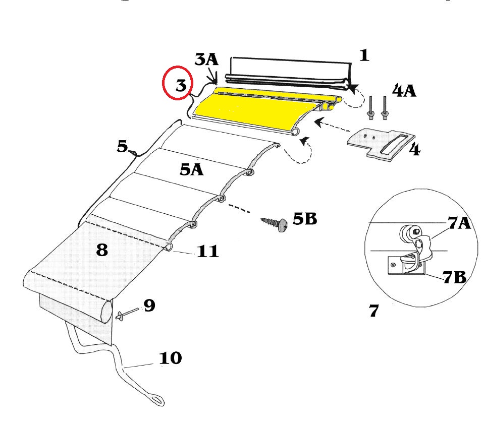 Zip Dee Awning Bright Flex Key Standard 207240 Highskyrvpartscom