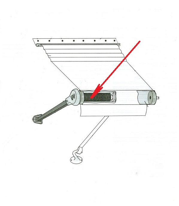 Zip Dee Window Awning Spring Assembly Round Wire 2-1/4 inch - 221100 ...