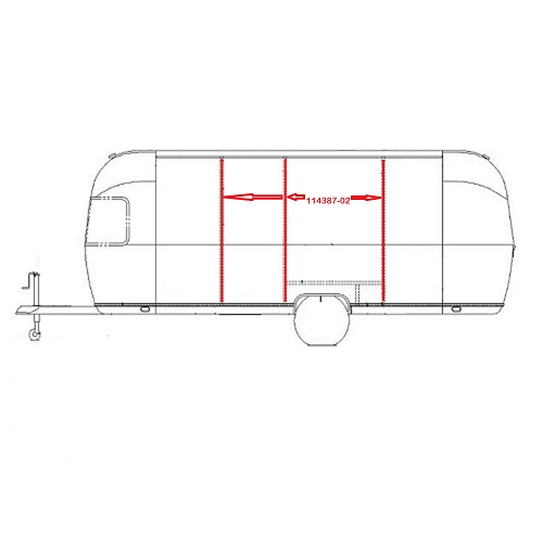 Airstream Bow Z-Rib Road Side 114387-02 | highskyrvparts.com