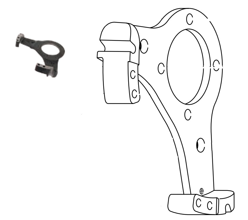 Dexter Axle Trailer Brake Caliper Mounting Bracket 09000701
