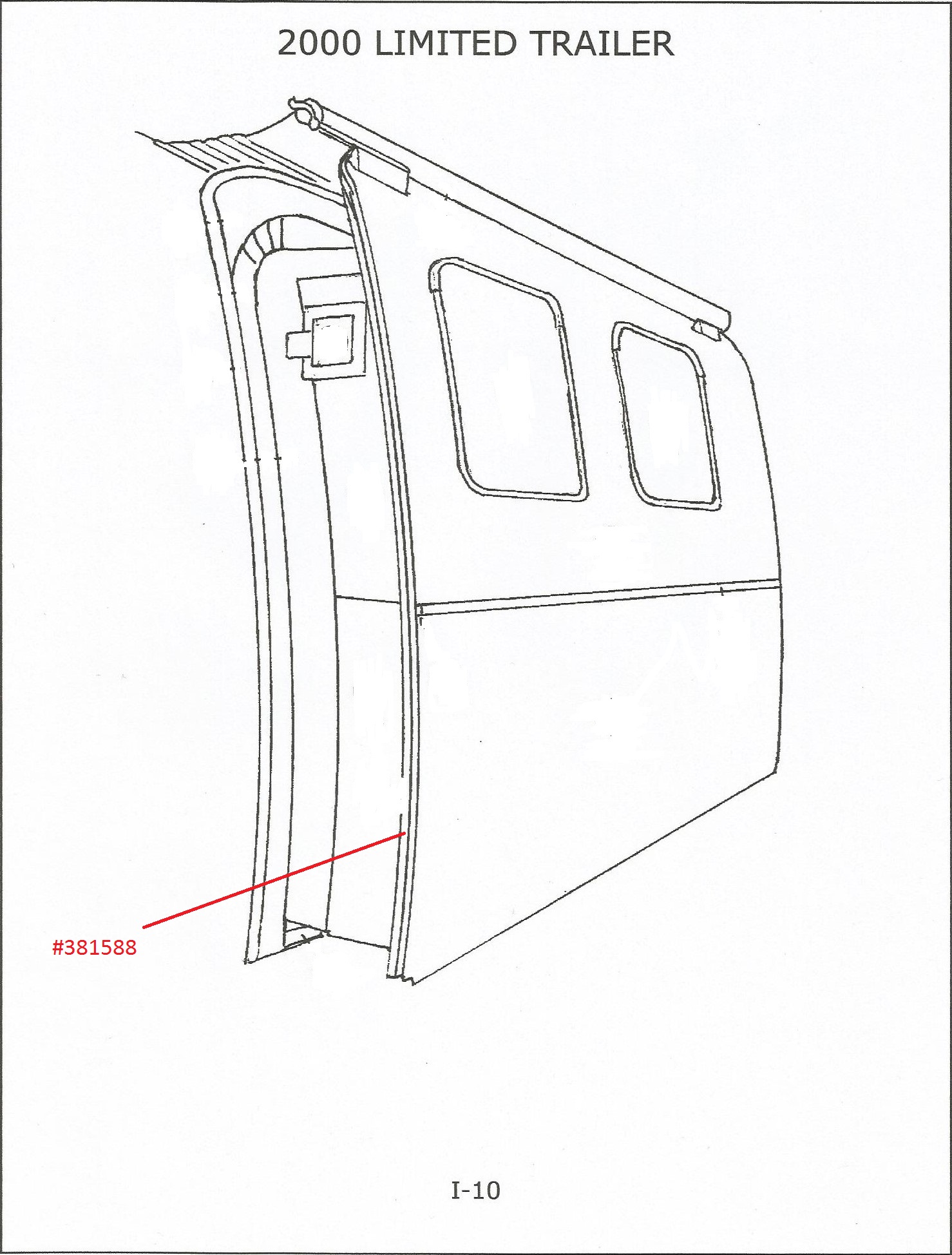 Airstream SlideOut Gasket Seal 381588